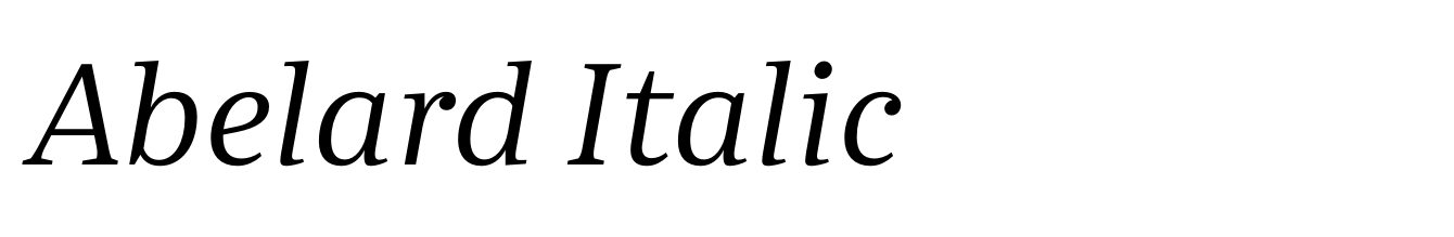 Abelard Italic